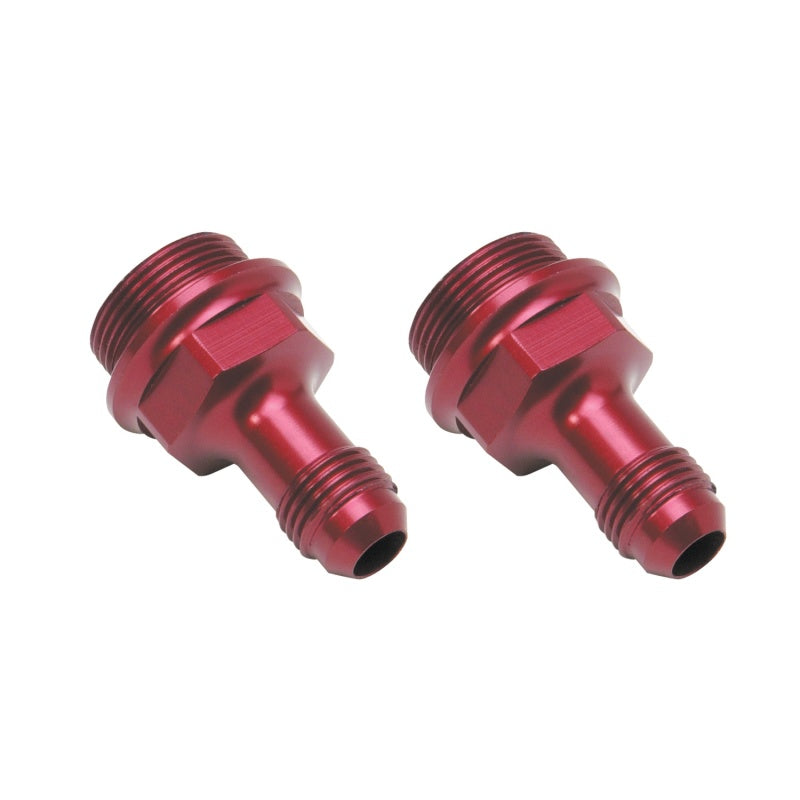 Russell 7/8" -20 x -6 AN Male Carb Adapter Fitting (Red Finish) 640360 Photo - Primary