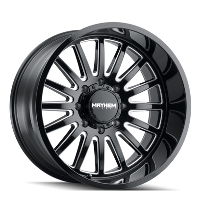 Mayhem 8114 Utopia 20x9 / 6x139.7 BP / 18mm Offset / 106mm Hub Black w/ Milled Spokes Wheel 8114-2983BM18 8114-2983BM18 Photo - Primary