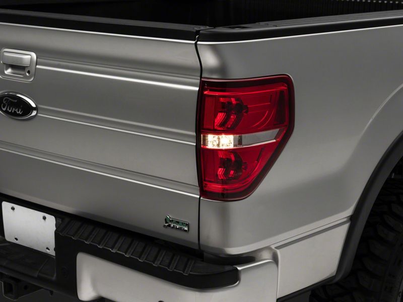 Raxiom 09-14 Ford F-150 Styleside Tail Lights- Chrome Housing - Red/Clear Lens T542865 T542865 Photo - Close Up