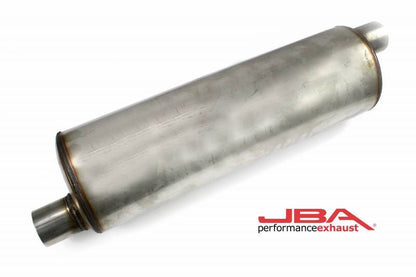 JBA Universal Chambered 304SS Muffler 22in x 7in Round 2.5in Offset/Offset 40-252201 40-252201 User 1