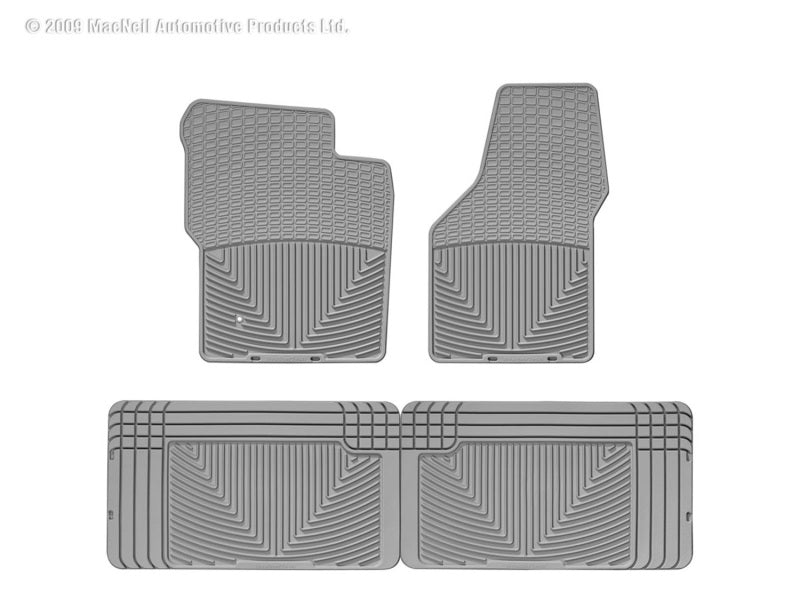 WeatherTech WT Rubber Mats - Front - Grey Floor Mats Floor Mats - Rubber main image