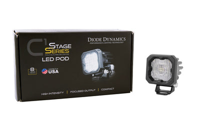 Diode Dynamics Stage Series C1 LED Pod - White SAE Fog Standard ABL Each DD6847S DD6847S User 2