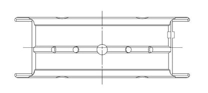 ACL Race Series Main Bearings Nissan VG30DE/VG30DETT Size: STD 4M2737HX-STD Technical Drawing
