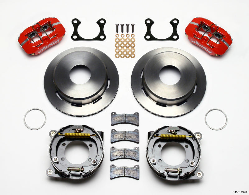Wilwood Dynapro Low-Profile 11.00in P-Brake Kit - Red Big Ford 2.36in Offset Currie 140-11388-R 140-11388-R Photo - Primary