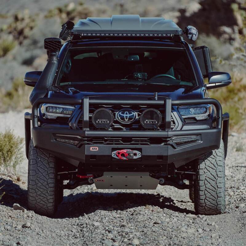 ARB 16-23 Toyota Tacoma Summit MKII Bumper Kit w/ LED Fog Lights & Winch Install Kit - Black 3423200K 3423200K Photo - Primary