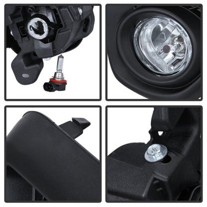 Spyder Mazda CX-5 2012-2015 OEM Fog Light W/Universal Switch- Clear FL-MCX52012-C 5080264 5080264 User 1