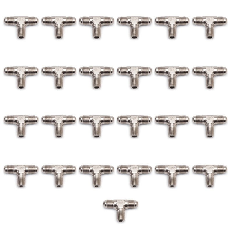Russell Performance -3 AN to 1/8in NPT Flare to Pipe Tee Fitting (25 pcs.) 661069 661069 Photo - Unmounted
