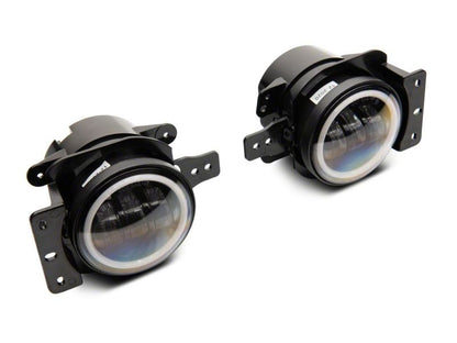 Raxiom 07-23 Jeep Wrangler JK & JL 20-23 Jeep Gladiator JT Axial Series LED Fog Lights w/ Halo J142669 J142669 Photo - Close Up