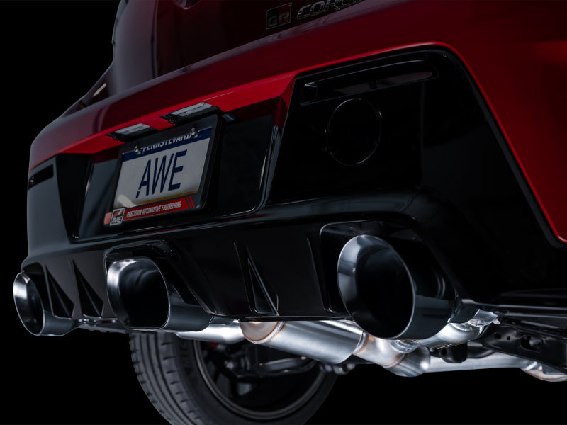 AWE Tuning 2023+ Toyota GR Corolla Touring Edition Exhaust - Diamond Black Tips 3015-53472 3015-53472 Photo - Mounted