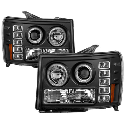 Spyder GMC Sierra 1500/GMC Sierra Denali 08-13 Projector LED Halo- LED Blk PRO-YD-GS07-HL-BK 5010605 5010605 Photo - Primary