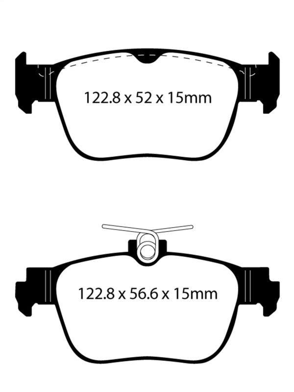 EBC 2022+ Audi A3 2.0T (40) Yellowstuff Rear Brake Pads DP42440R DP42440R Photo - Primary