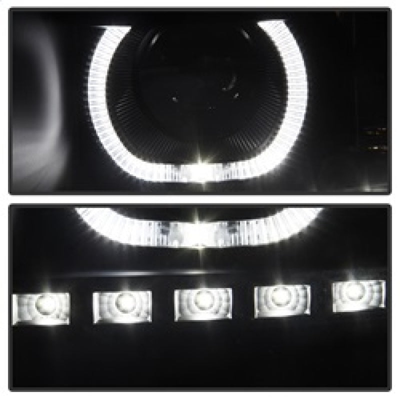 SPYDER Xtune Chevy Silverado 1500/2500/3500 07-13 LED Halo Projector Headlights Black PRO-JH-CSIL07-CFB-BK 9032189 9032189 Photo - Unmounted
