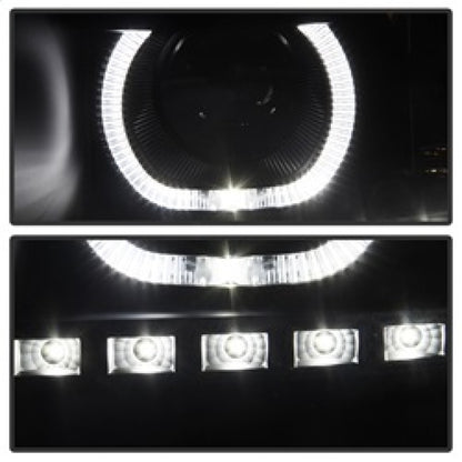 SPYDER Xtune Chevy Silverado 1500/2500/3500 07-13 LED Halo Projector Headlights Black PRO-JH-CSIL07-CFB-BK 9032189 9032189 Photo - Unmounted