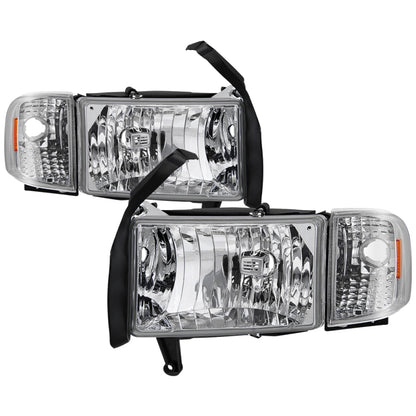 SPYDER xTune Dodge Ram 1500 94-01 Headlight w/ Corner Lamps - OEM HD-JH-DR94-SET-C 9040078 9040078 Photo - Primary