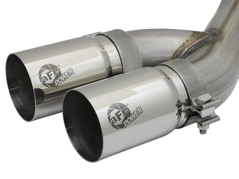 aFe POWER Rebel Series 3.5in SS Cat Back Exhaust w/Pol Tips 19-21 RAM V8-6.4L Hemi 49-42082-P 49-42082-P Photo - Close Up