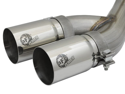 aFe POWER Rebel Series 3.5in SS Cat Back Exhaust w/Pol Tips 19-21 RAM V8-6.4L Hemi 49-42082-P 49-42082-P Photo - Close Up