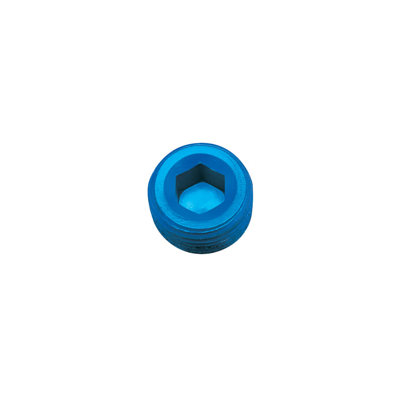 Russell 1/8" Aluminum Allen Socket Pipe Plugs (Blue Finish) 662030 Photo - Primary