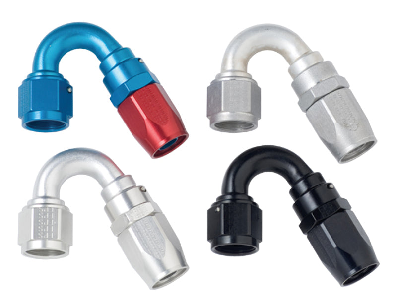 Fragola -4AN x 150 Degree Power Flow Hose End - Black 115004-BL 115004-BL Photo - Primary