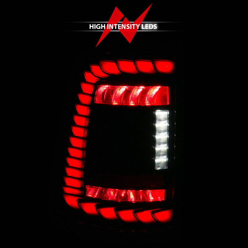 ANZO 19-24 RAM 1500 (Factory LED Models ONLY) Full LED Tail Lights SeqSig Black - Pair 311481A 311481A User 1