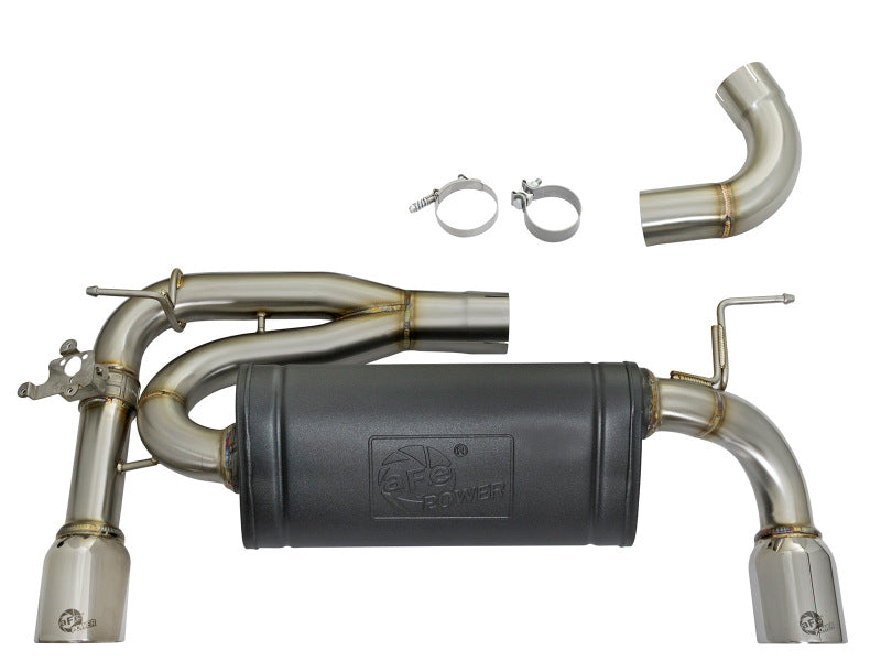 aFe MACHForce XP Exhausts Axle-Back 12-15 BMW 335i 3.0T (SS w/Polished Tips) 49-36336-P 49-36336-P Photo - Unmounted