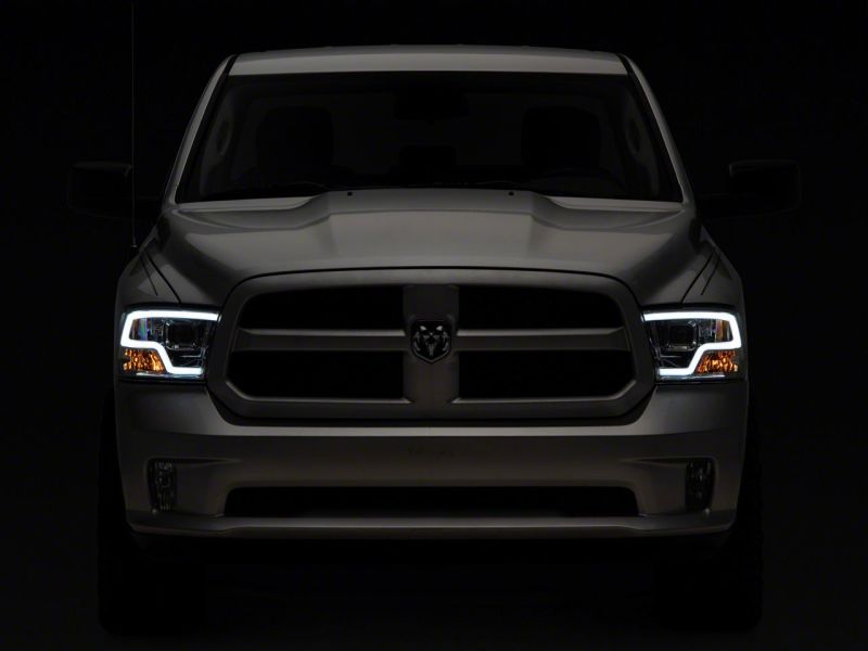 Raxiom 09-18 Dodge RAM 1500 Non-Projector LED Halo Headlights- Chrome Housing (Clear Lens) R111517 R111517 Photo - Close Up