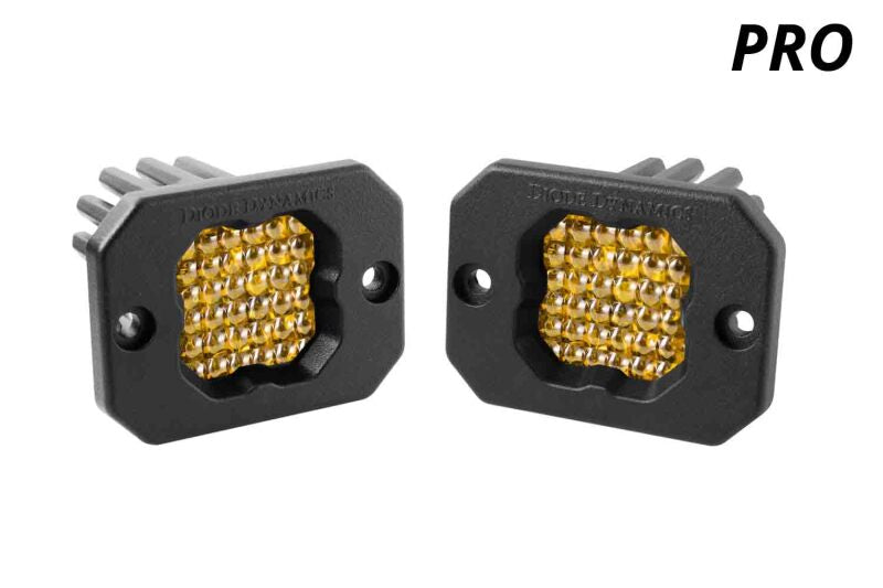 Diode Dynamics Stage Series C1 LED Pod Pro - Yellow Flood Flush ABL (Pair) DD6478P DD6478P User 1