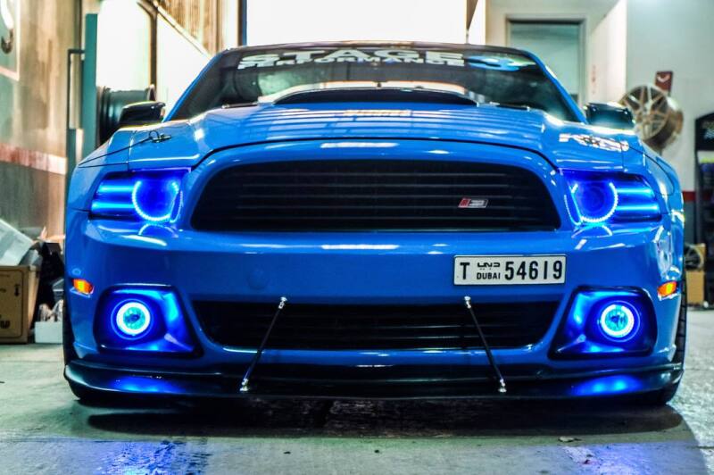 ORACLE Lighting Oracle Ford Mustang 10-12 LED Halo Kit - Projector Headlights - White 2357-001 2357-001 Photo - Mounted