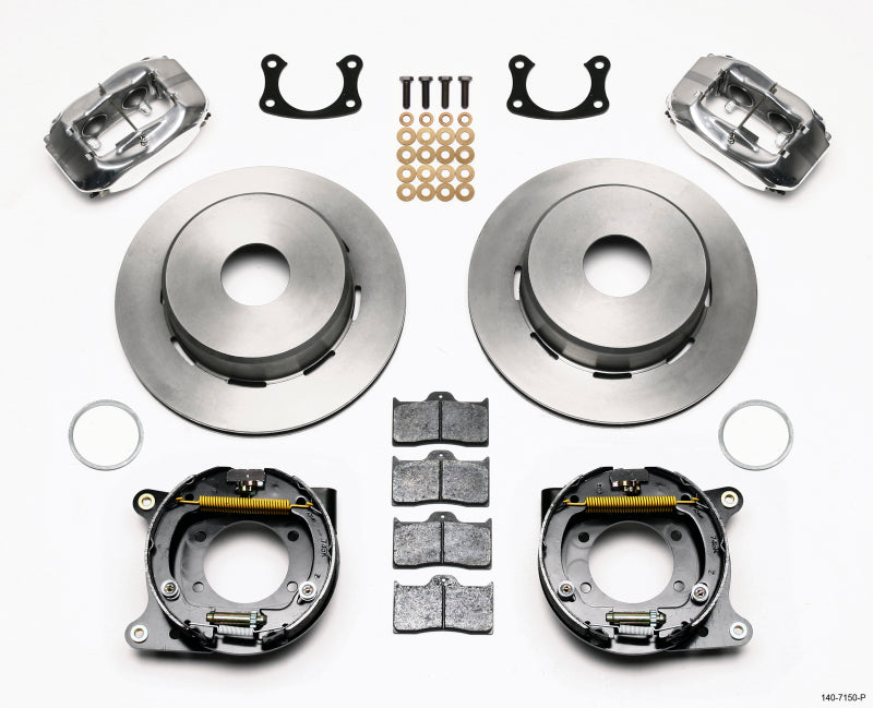 Wilwood Forged Dynalite P/S Park Brake Kit Polished Big Ford New 2.50in Offset Currie Blank 140-7150-P 140-7150-P Photo - Primary