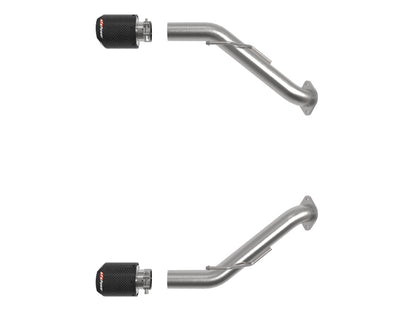 aFe 2023 Nissan Z V6-3.0L (tt)Takeda Stainless Steel Axle-Back Exhaust System w/ Carbon Fiber Tip 49-36137-C 49-36137-C Photo - Unmounted