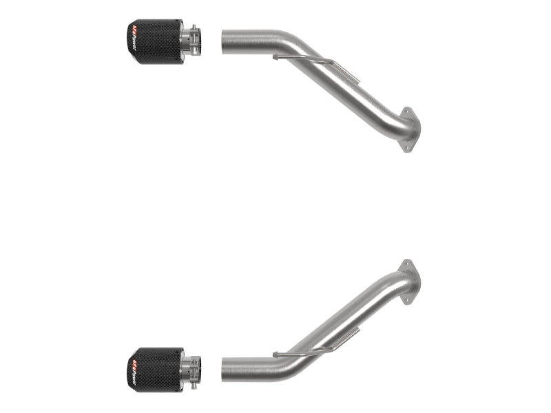 aFe 2023 Nissan Z V6-3.0L (tt)Takeda Stainless Steel Axle-Back Exhaust System w/ Carbon Fiber Tip 49-36137-C 49-36137-C Photo - Unmounted