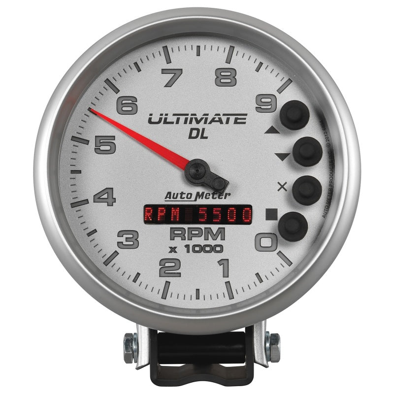 Autometer 5in Ultimate DL Tach 9000 RPM Silver ATM6894 6894 Photo - Primary