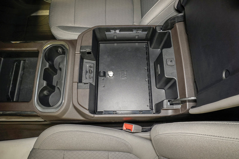Tuffy Products Tuffy Console Safe W/ Keyed Lock For Chevrolet Silverado And Gmc Sierra W/ Flow Thru Console 356-01 356-01 Photo - Mounted