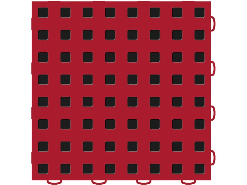 WeatherTech TechFloor - 3in X 12in Tiles(Left Loop) - Red/Black **Order in Qtys of 10 51T312LL RD-BK 51T312LL RD-BK Photo - Primary
