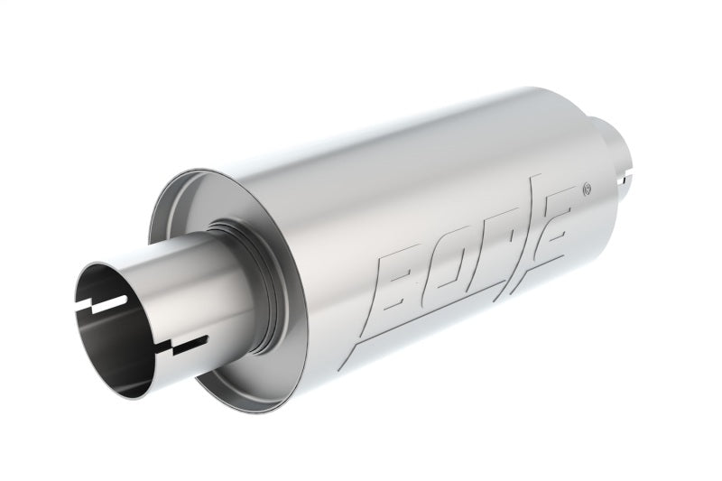 Borla Universal Pro-XS Round S-Type 2.5in Inlet/Outlet Center/Center Notched Muffler 400497 400497 Photo - Primary