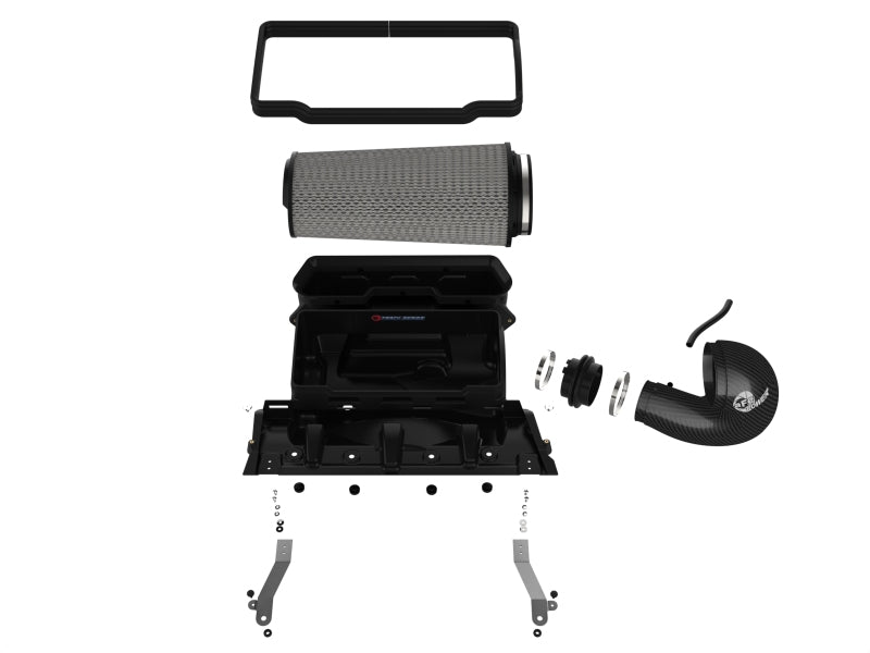 aFe 21-23 RAM 1500 TRX Track Series Carbon Fiber Cold Air Intake System w/ Pro DRY S 57-10022D 57-10022D Photo - Unmounted