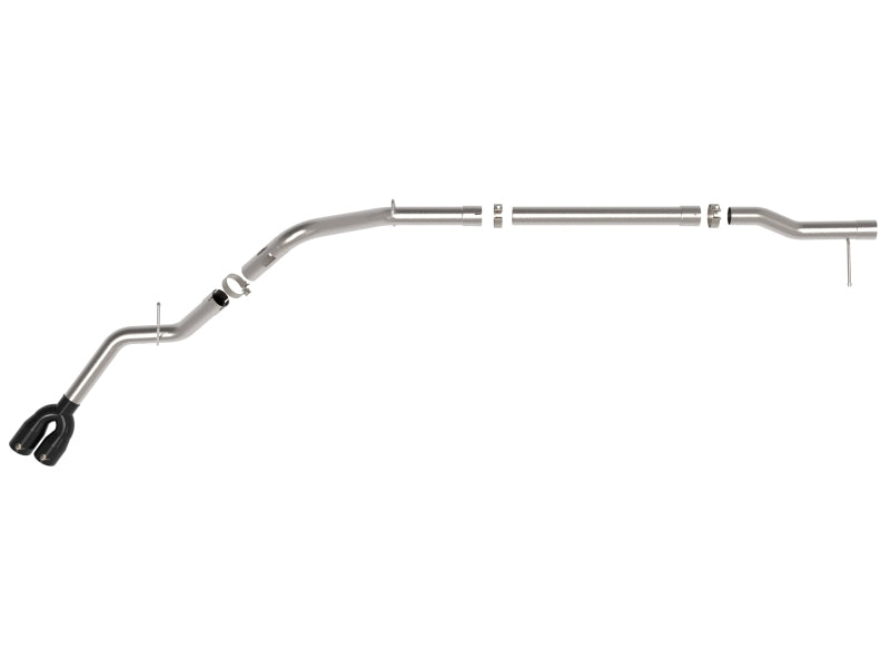 aFe Rebel XD Series 3 IN 304SS DPF-Back 23-24 GM Trucks L6-3.0L (td) LZ0- Dual Black Tip 49-34145-B 49-34145-B Photo - Unmounted