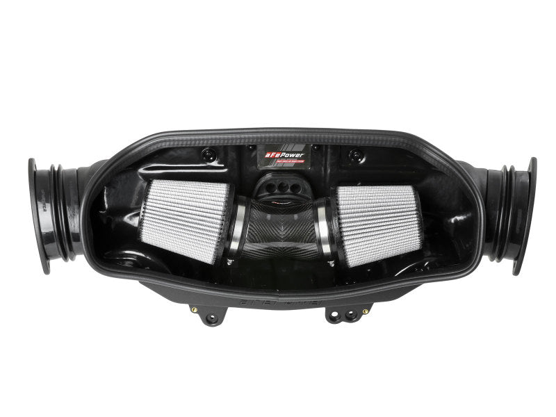 aFe 2020 Corvette C8 Track Series Carbon Fiber Cold Air Intake System With Pro DRY S Filters 57-10013D 57-10013D Photo - Unmounted
