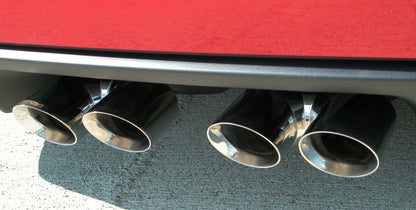 Corsa Performance 06-13 Chevrolet Corvette C6 Z06 7.0L V8 Polished Sport Axle-Back 14164 Photo - Mounted