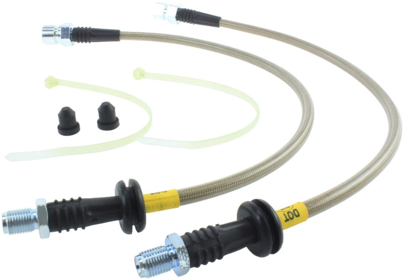 StopTech 92-95 Porsche 968 Exc Sport Brake Package Front Stainless Steel Brake Line Kit 950.37005 950.37005 Photo - Primary