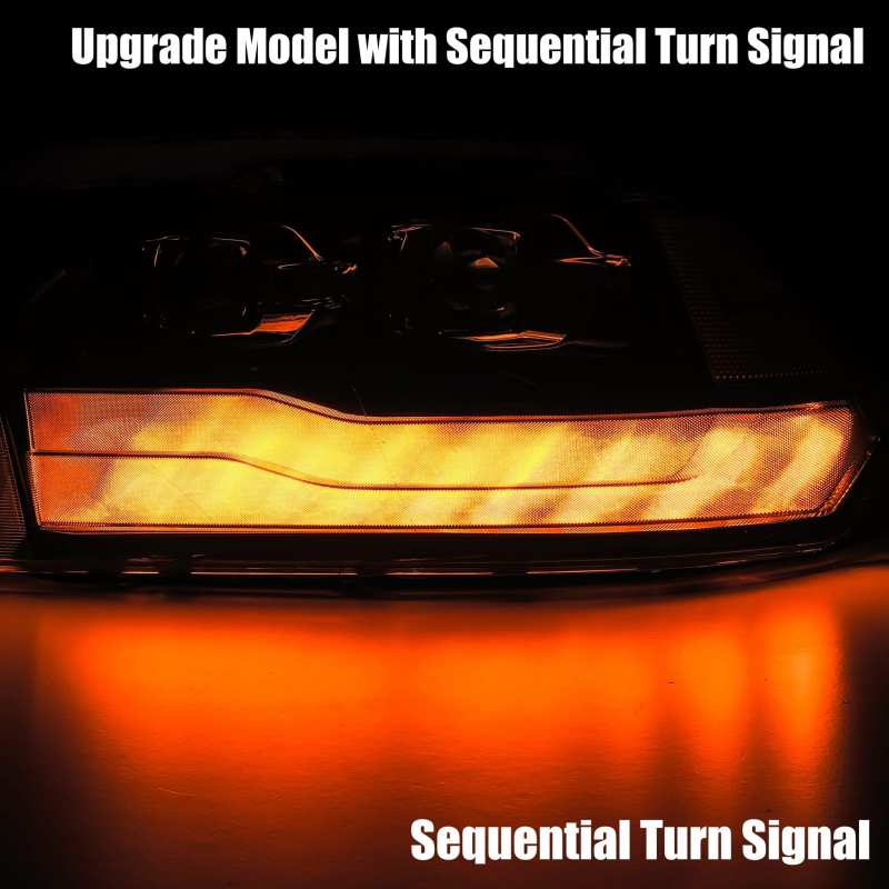 AlphaRex 09-18 Dodge Ram 1500HD LUXX LED Proj Headlights Plnk Style Blk w/Activ Light/Seq Signal/DRL 880539 880539 User 3