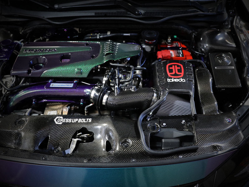 aFe Air Intake System Pro Dry S 17-19 Honda Civic Type R I4-2.0L (t) 58-10002D 58-10002D Photo - Mounted