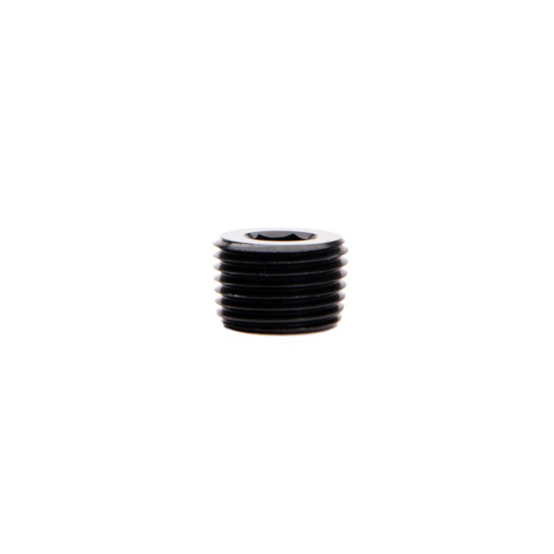 Fleece Performance Universal 1/2in NPT Hex Socket Plug - Black FPE-NPT-12