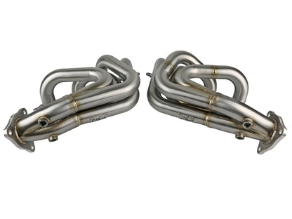 aFe Twisted 304SS Header 2020 Chevy Corvette (C8) 6.2L V8 - Brushed 48-34148-H 48-34148-H Photo - Unmounted