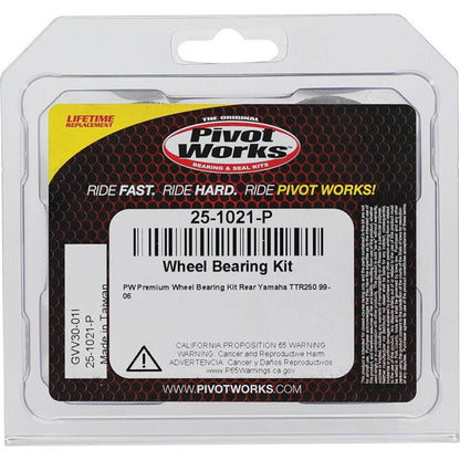 Pivot Works Yamaha Wheel Bearing Kit Premium Bearings 25-1021-P 25-1021-P Photo - Primary