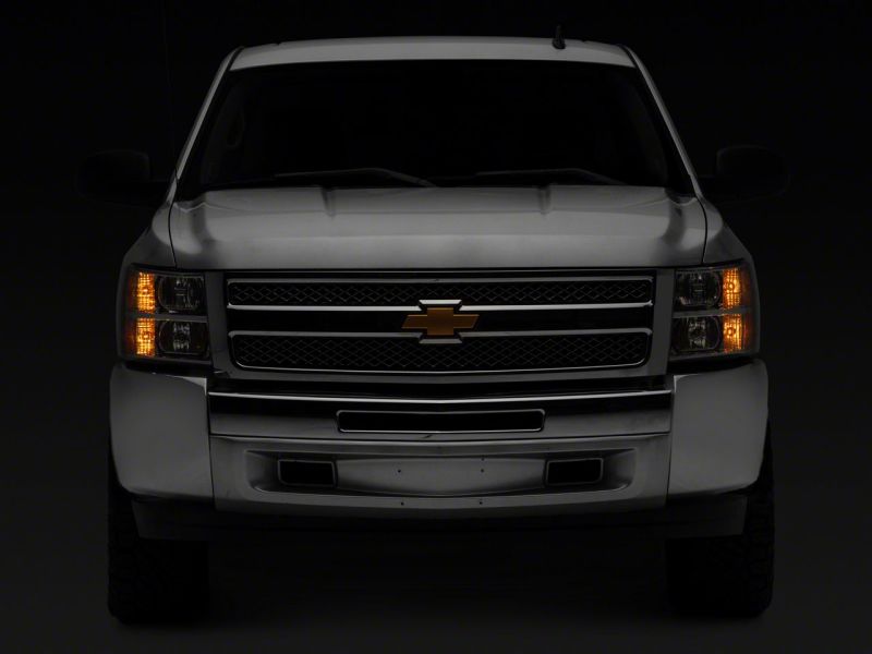 Raxiom 07-14 Chevrolet Silverado 1500 Axial OEM Rep Headlights- Chrome Housing (Clear Lens) S122323 S122323 Photo - Close Up