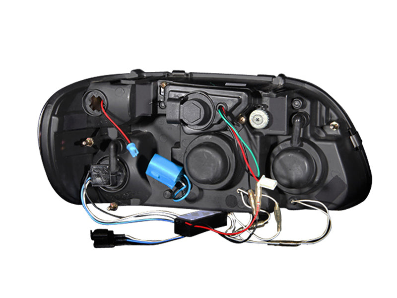 Anzo 1995-2001 Ford Explorer Projector Headlights w/ Halo Black 1 pc 111132 Photo - Unmounted