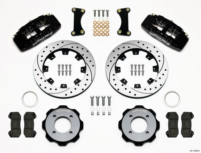 Wilwood Dynapro 6 Front Hat Kit 12.19in Drilled 2011 Fiesta 140-11899-D 140-11899-D Photo - Primary
