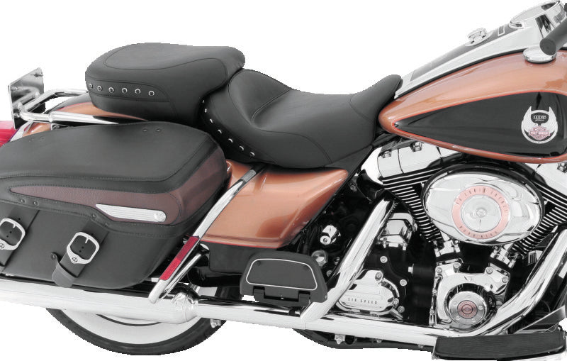 Mustang Motorcycle Mustang 08-21 Harley Electra Glide, Rd Glide, Rd King, Str Glide Tour Pass Seat w/Studs - Black 75469 75469 User 1