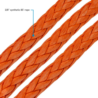 Borne Off-Road Winch Hook - 3/8in Rope - Hand Strap - Orange BNWN-SR-38-85KOR BNWN-SR-38-85KOR Photo - Primary