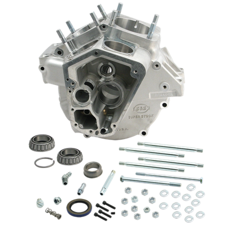 S&S Cycle 70-84 BT w/ Stock Bore Super Stock Alternator Style Crankcase - Natural 31-0003